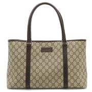 Gucci Vintage Pre-owned Canvas gucci-vskor Beige, Dam