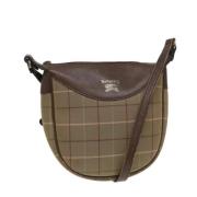 Burberry Vintage Pre-owned Canvas axelremsvskor Brown, Dam