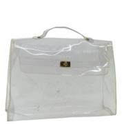 Hermès Vintage Pre-owned Canvas handvskor White, Dam