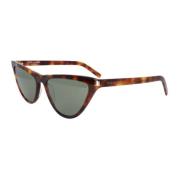 Saint Laurent 550 Slim Solglasögon, Modern Stil Brown, Unisex