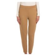 Le Tricot Perugia Lyxiga Camel Sweatpants för kvinnor Brown, Dam