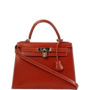 Hermès Vintage Pre-owned Canvas handvskor Red, Dam