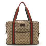 Gucci Vintage Pre-owned Canvas totevskor Beige, Dam