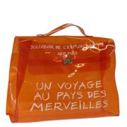 Hermès Vintage Pre-owned Canvas handvskor Orange, Dam