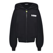 Barrow Bomull Zip Hoodie Black, Dam