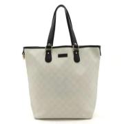 Gucci Vintage Pre-owned Canvas totevskor White, Dam