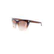 Saint Laurent Snygga SL 214 Solglasögon Brown, Unisex