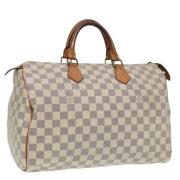 Louis Vuitton Vintage Pre-owned Canvas handvskor White, Dam