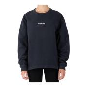 Acne Studios Svart Bomulls Sweatshirt Modern Kvinna Black, Dam