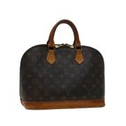 Louis Vuitton Vintage Pre-owned Canvas handvskor Brown, Dam