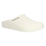 Balenciaga Gummi mules White, Herr