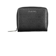 Calvin Klein Svart Polyester Plånbok med RFID-blockering Black, Herr