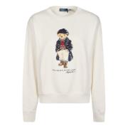 Ralph Lauren Björntryck Sweatshirt Beige, Dam