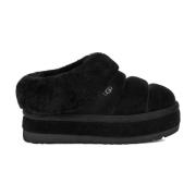 UGG Svarta Sandaler i Mocka med Fårkrage Black, Dam