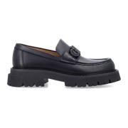 Salvatore Ferragamo Florian Läder Slip-On Loafers med ikoniska Gancini...