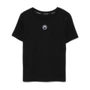 Marine Serre Svart T-shirt för kvinnor Black, Dam