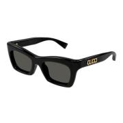 Gucci Cat Eye Solglasögon Glamour Stil Black, Unisex