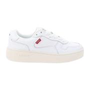 Levi's Läder Damsneakers Stiligt Komfort White, Dam