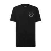 Plein Sport Avslappnad Bomull T-shirt Black, Herr