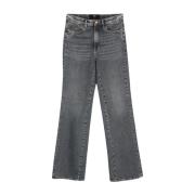 3X1 Stone Farrah Denim Jeans Gray, Dam