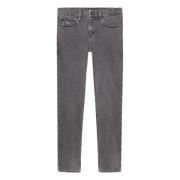 Tommy Hilfiger Grå Slim Fit Jeans med Broderat Logotyp Gray, Herr