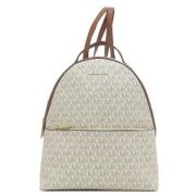 Michael Kors Pre-owned Pre-owned Canvas axelremsvskor White, Dam