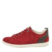 Louis Vuitton Vintage Pre-owned Laeder sneakers Red, Herr