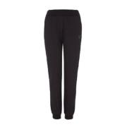 Emporio Armani EA7 Svarta dam sweatpants med främre logotyp Black, Dam