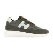 Hogan Interaktiva Stiliga Sneakers Green, Herr