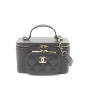 Chanel Vintage Pre-owned Laeder handvskor Black, Dam