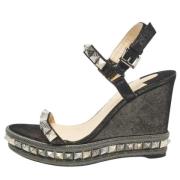 Christian Louboutin Pre-owned Pre-owned Mocka sandaler Black, Dam