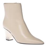 Baldinini Ankle boots in vanilla leather Beige, Dam