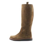 Nature Footwear Liv Boot Suede - Olive Green, Dam