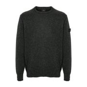 Peuterey Grå Ullblandning Crew Neck Tröja Gray, Herr