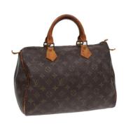 Louis Vuitton Vintage Pre-owned Canvas handvskor Brown, Dam