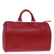 Louis Vuitton Vintage Pre-owned Laeder handvskor Red, Dam