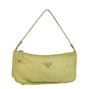 Prada Vintage Pre-owned Nylon prada-vskor Green, Dam