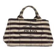 Prada Vintage Pre-owned Canvas prada-vskor Brown, Dam