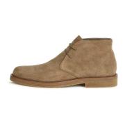 Boggi Milano Mocka Läder Ankel Boot Beige, Herr