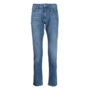 Emporio Armani J06 Jeans, Bomull-Elastan Blandning, 5 Fickor Blue, Her...