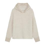 Marc O'Polo Bouclé hoodie lös Beige, Dam