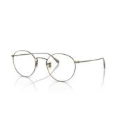 Oliver Peoples Retro Runda Solglasögon i Svart Gray, Unisex