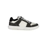 Tommy Hilfiger Svart Polyester Sneaker med Snörning, Kontrastdetaljer,...