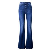 Tommy Hilfiger Hög Midja Flared Denim Jeans Blue, Dam