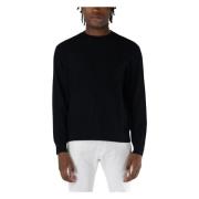 Armani Exchange Crew Neck Sweater Black, Herr