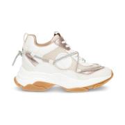 Steve Madden Vita Motocross Sportiga Sneakers White, Dam