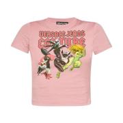 Versace Jeans Couture Rosa T-shirts & Polos för kvinnor Pink, Dam