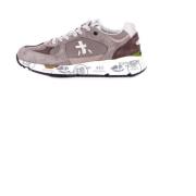 Premiata Beige Sneakers med Logodetalj Beige, Herr