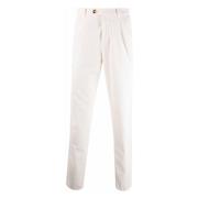 Brunello Cucinelli Cordbyxor i Bomull med Fickor White, Herr