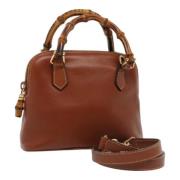 Gucci Vintage Pre-owned Laeder handvskor Brown, Dam